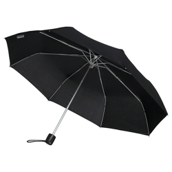 W1103 Wenger Regenschirm Manueller Taschenschirm Schwarz 