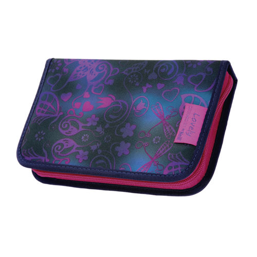 Federmappe Federtasche ungefüllt Herlitz Schüleretui 2 Klappen Etui be.bag